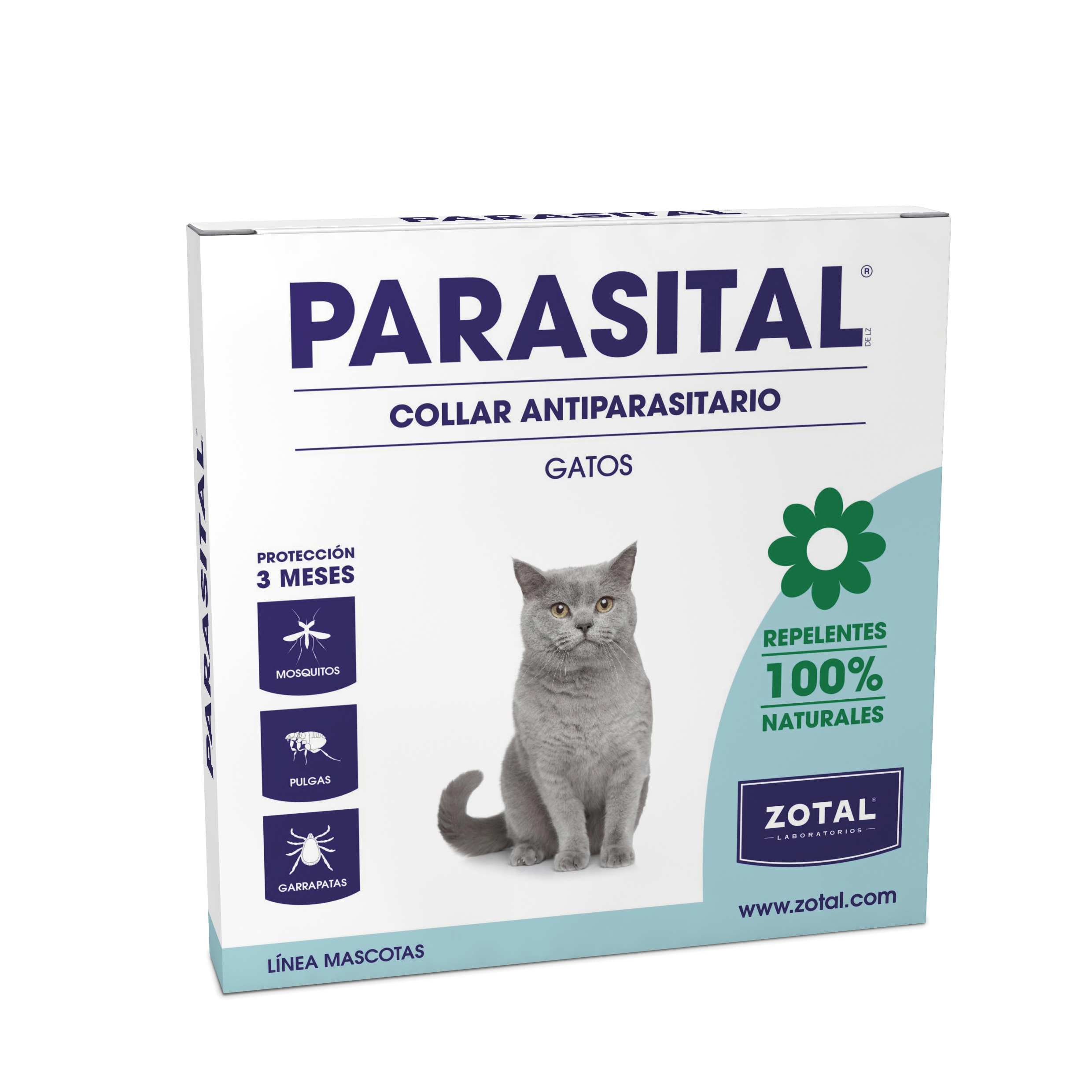 pescado ensayo clima PARASITAL® Collar Antiparasitario para Gatos | ZOTAL