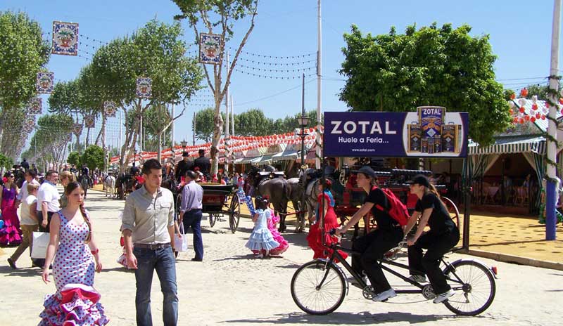 Zotal en la Feria de Abril en Sevilla