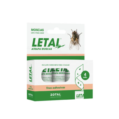 LETAL® <br>Tiras Adhesivas <br>Atrapamoscas